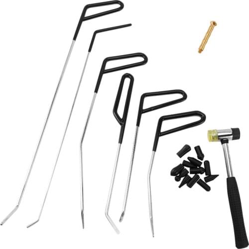 Rods Hook Tools Paintless Dent Repair Car Dent Removal Tool Kit Hail Hammer