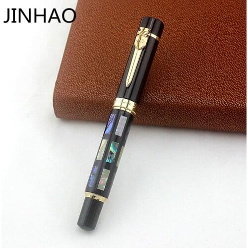 JinHao 650 High Quality Fountain Pen Luxury shell Calligraphy Ink Pen 0.5MM or 1.0MM Nib Business Gift