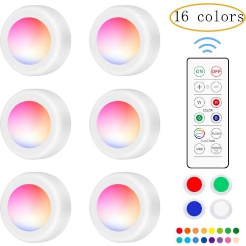 Creative 16 color led night light fast strobe light lantern remote control cabinet light party atmosphere light