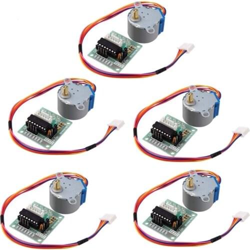 Hot 5Pcs ULN2003 28BYJ-48 4-Phase Stepper Motor with 5V Drive Board for Arduino PI PIC Raspberry Pi