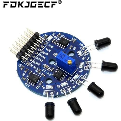 5 Way Flame Sensor Module Digital Analog Signal Dual Output Fire Detection Sensor Module for Arduino