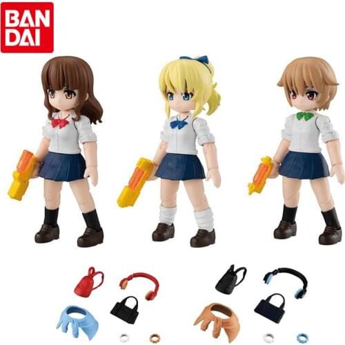 Bandai Genuine Gashapon AQUA SHOOTERS! Weapon Girl 03 Kawaii Anime Action Figure Collectible Model Gacha Toys Gifts for Kids