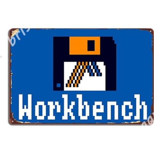 Amiga Workbench 1.3 Metal Signs Wall Mural Party Funny Wall Decor Tin sign Posters
