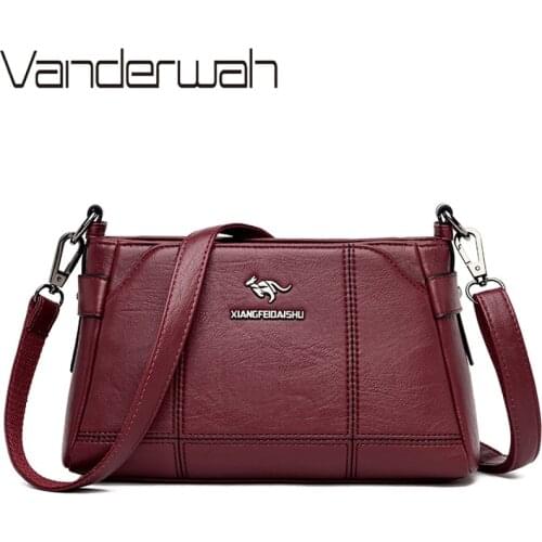 Luxury Soft Leather Handbags Women Messenger Bags Designer Vintage Crossbody Bags for Women Shoulder Bag Ladies Hand bag Mochila