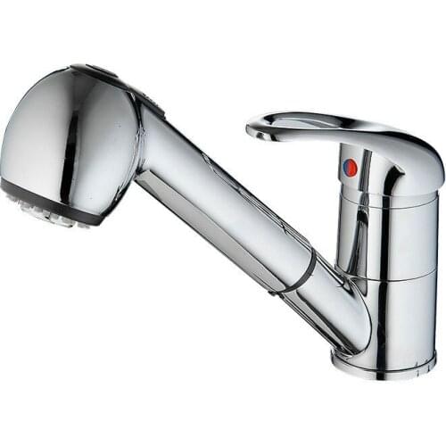 Vidric Outlet Kitchen Hot and Cold Water Faucet+ tube ,Large Spring Sink Faucet Single Vertical Kitchen Faucet