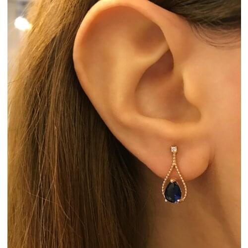 STELA SAFİR DESIGN EARRINGS