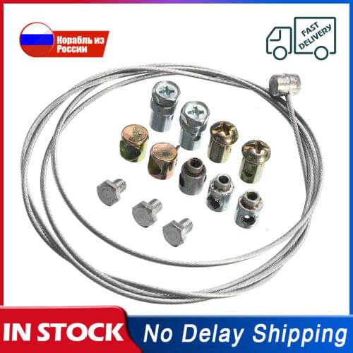 1Set 100cm Motorcycle Emergency Throttle Cable Brake Clutch Cable Repair Kit For YAMAHA /SUZUKI /KAWASAKI /HONDA