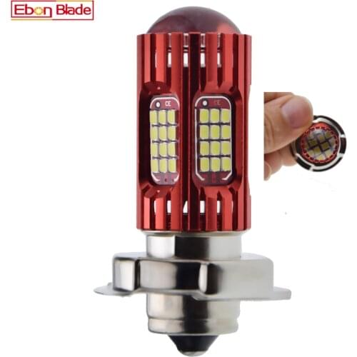 1Pcs P26S 2016 72SMD Motorcycle LED Headlight White 6000K Replace For Motorbike Scooter Moped ATV Bike Front Headlamp 12V 24V DC