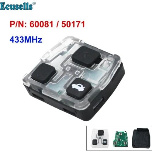 2/3B 433Mhz Transmitter Core Remote Board Pcb Internal Assembly for Toyota Camry Prado Avensis RAV4 Corolla P/N:60081/50171