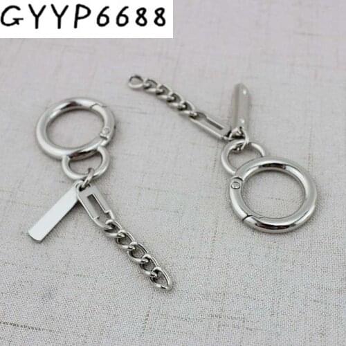 2pcs 30pcs BIG trigger spring ring chian metal swivel clasp lobster claws swivel hook tag