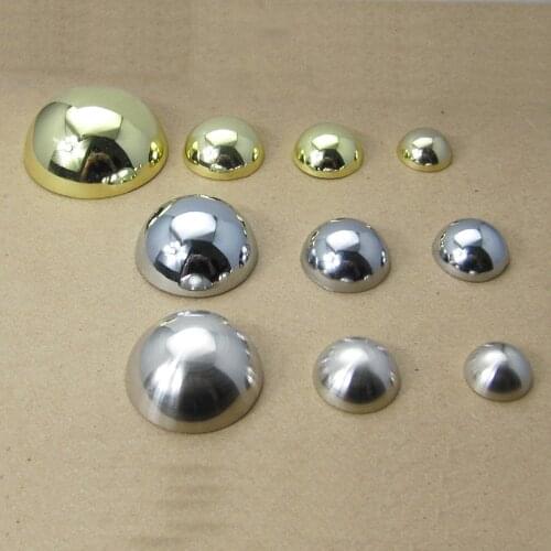 200Pcs/lot Zinc Alloy 50mm Diameter DHL Free Shipping Golden Bright Chrome Wooden Screw Covers Gass Furniture Fitting