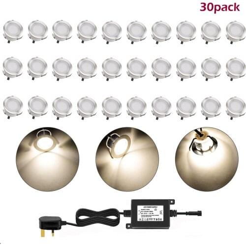 30pcs/lot 0.3w Dim LED underground lamp Buried lighting LED underground light outdoor recessed Floor Lamp 12V for Garden