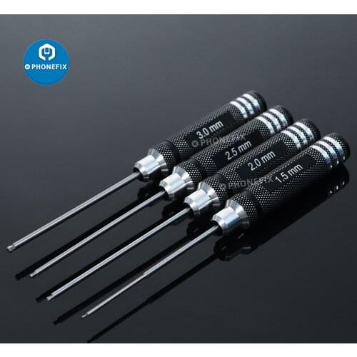 4pcs/lot 1.5/2/2.5/3mm Hex Screw Driver Set Hexagon Screwdriver Wrench Tool Kit for RC Helicopter Models Car Boat Drone Repair