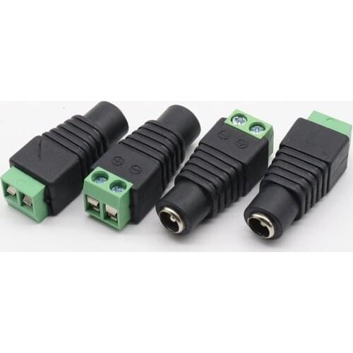 Promotion!Gino 20pcs CCTV Camera 5.5 x 2.1mm DC Power Cable Female Plug Connector Adapter Jack