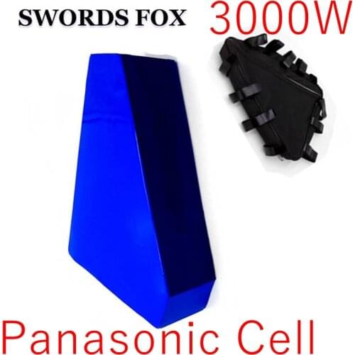 Ebike Battery 72V 20.3Ah with Panasonic Cell Triangle lithium battery for 72v 3000w ebike kits+ BMS+bag +charge