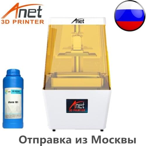 Anet N4 High Resolution 3D Printer 3.5 Inch Color Touch Screen Extreme fast slicing Photosensitive Resin