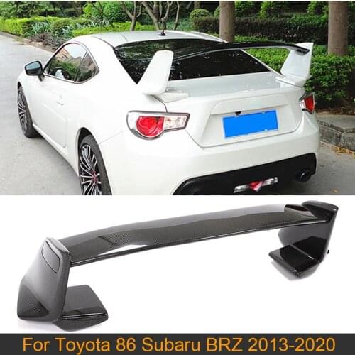 Car Rear Trunk Wing Spoiler For Toyota 86 Subaru BRZ 2013 - 2020 Carbon Fiber Car Rear Trunk Boot Lid Lip Wing Spoiler