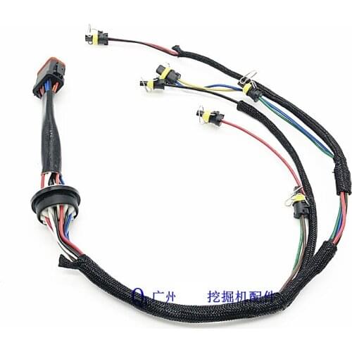 Free Shipping Excavator 330C 330D 336D nozzle wiring harness C9 engine injector line plug