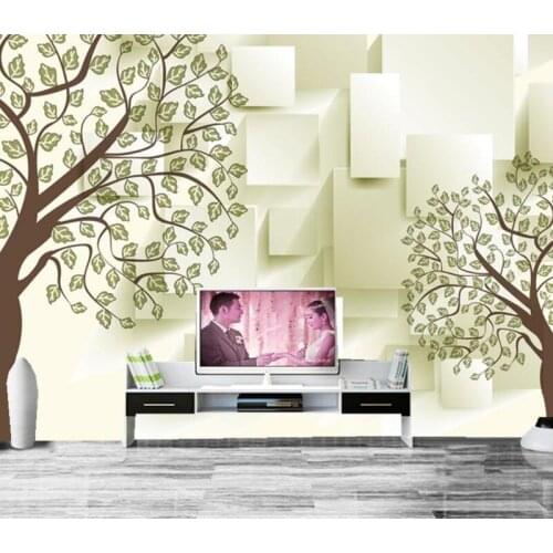 Large 3d murals,3D trees fresh background wallpaper,living room sofa tv wall children bedroom wallpaper for walls 3 d