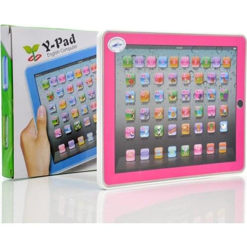 English Language Childrens Tablet Computer for Kinds YPad Computer Educational Toys Learning Machine Table Toys Music and Light