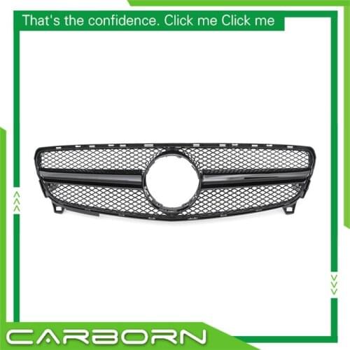For-Mercedes For-Benz A-class W176 A160 A180 A200 A250 A45 2016-2018 with Emblem Front Bumper Racing Grille