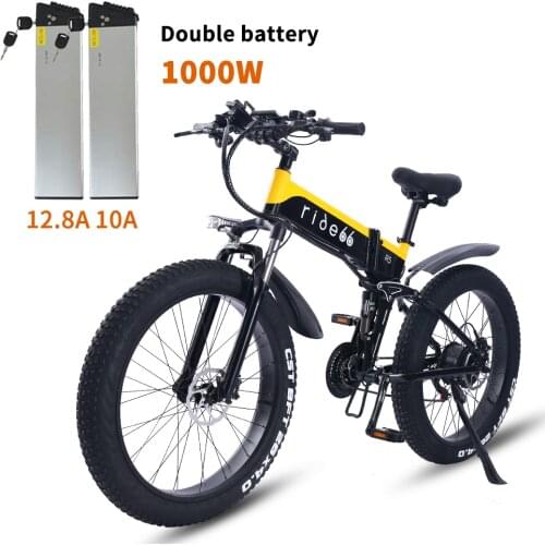 Electric Bike 1000W 48V 12.8A Mountain e Bicycle Fat Tire 21Speed ebike Adults Mens 26 Inch Aluminum Frame R5