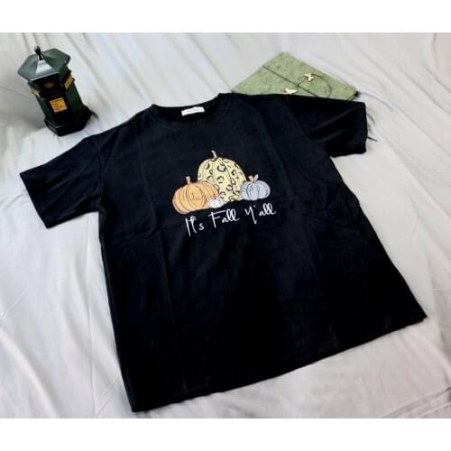 New Pure Cotton Harajuku Aesthetic T-shirt Sexy Cartoon Print Short Sleeve T-shirt Fashion Casual Couple T-shirt Thick section