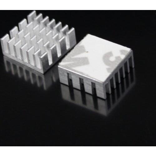 Gdstime 10 pcs 14x14x6mm Extruded Aluminum Heatsink 14mm x 14mm x 6mm 0.55 inch Chip CPU GPU VGA RAM LED IC Cooling GDT-001