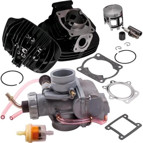Carburetor + Cylinder Piston Gasket Top End Kit For Yamaha Blaster YFS 200 88-06