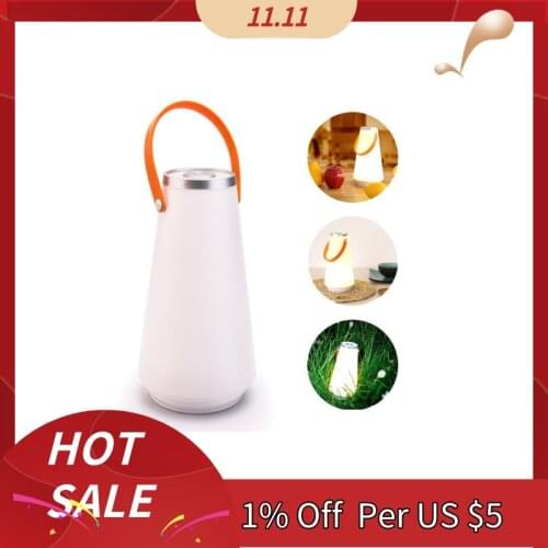 Creative Lovely Portable Wireless Led Home Night Light Table Lamp Usb Rechargeable Press Switch Outdoor Camping Emergency Light
