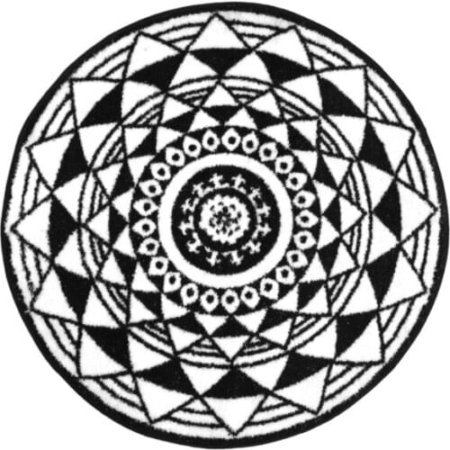 Circular Snow Lotus Carpet Household Bedroom Mat