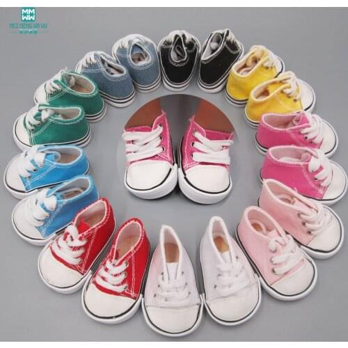 Doll Shoes Sneakers baby Shoes for 43cm toy new born doll and American doll Accessories