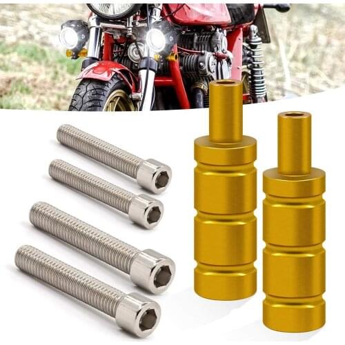 Motorcycle Bicycle LED Headlight spot Light Mounting Bracket M6 & M8 Fog light Bracket Post Support Base Mount Sport Tail Light