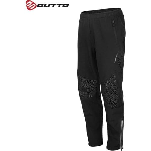 Outto Mens Winter Cycling Pants Thermal Sports Bike Trousers