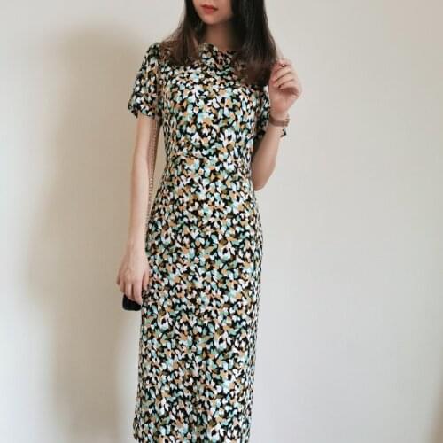 2020 New Summer New York Queen Midi Dress Muliti Art Print Bodycon Spotted Elegant Dress