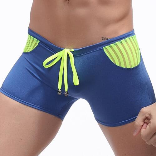 New Swimwear Men Sexy Swimming Mens Boxer Swimming Swim Shorts Trunks Swimwear Pants Sport Shorts