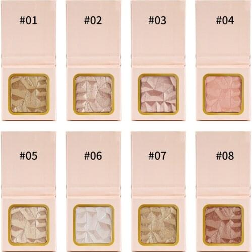 Makeup High-gloss Highlighter Palette Face Contour 3D Highlight Powder Natural Brighten Cosmetics Custom Private Label