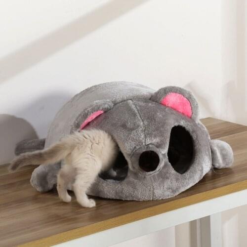 Coral Fleece Pet Cat Bed Sleeping Bag For Puppy Small Dogs Pets Cat House Mat Bed Kennel House Soft Warm Sleeping Bed Pets Sofa