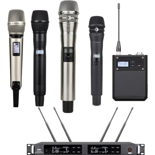 Pro UR24D Digital Wireless Microphone Karaoke System Beta87 KSM8 True Diversity Handheld SKM9000 Stage Concert Microfones