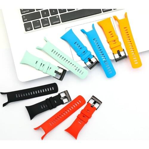 Silicone Strap Pin Buckle Watch Accessory Wristband For Suunto5 Spartan Trainer Wrist Hr Outdoor Sports Watch Band Mens Women