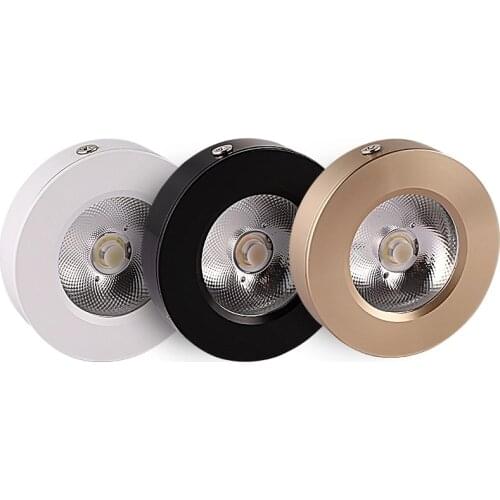 Ultra-thin LED downlight, ceiling spotlight, AC110-240V, cabinet, indoor lighting, warm white and cool white, 3W5W 7W 10W 15WCOB