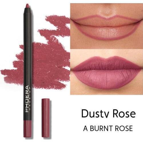 Waterproof Sexy Matte Lip Liner Long Lasting Moisturizing Lip Pencil Lipstick Women Brown Lip Liner Makeup Lip Cosmetics