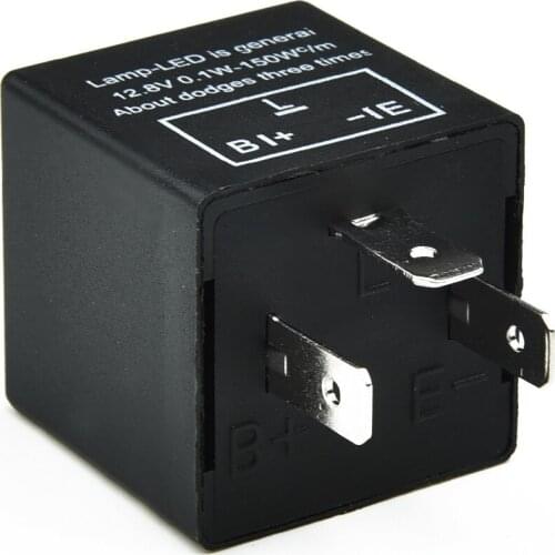 LED Flasher 12V 3-Pin Car Motorcycle LED Flasher Relay LED Adjustable Electronic Flasher Relay For Turn Signal Light