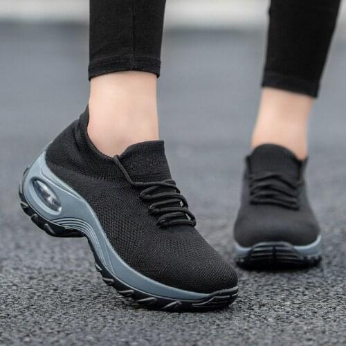 2020 women sneakers breathable mesh sock sneakers lace-up women casual shoes platform sneakers for women Tenis Feminino