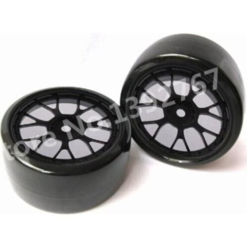 4Pcs/Set RC Car Tire 63mm*26mm Wheel Rim & Drift Tyre For 1/10 Scale Models Remote Control Cars On Road Room Car Tires