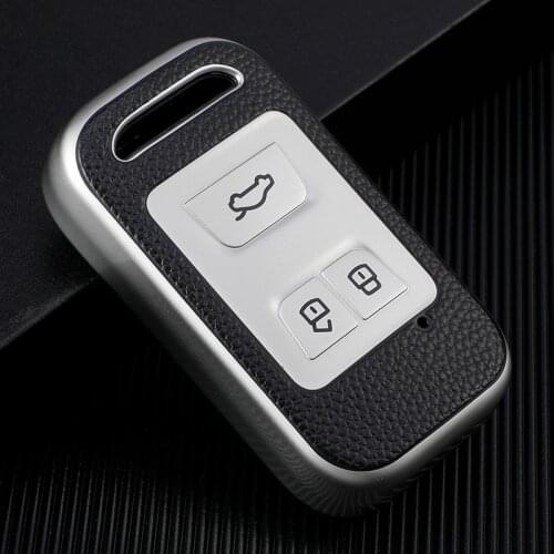 3 Buttons TPU Car Key Case Bag For Chery Tiggo Arrizo Auto Smart Remote Key Cover Holder Car Interior Accessories