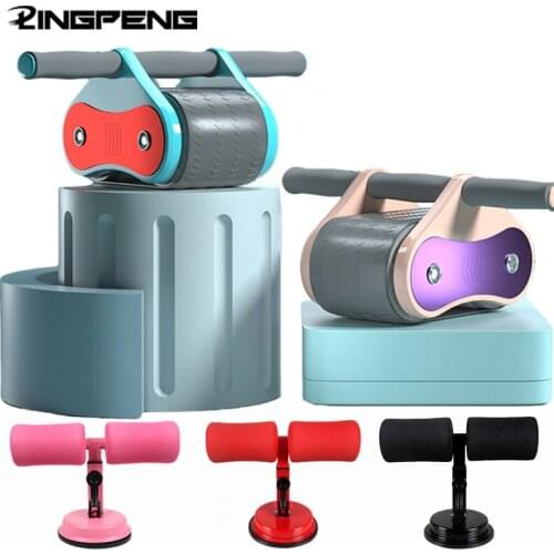 Four-wheel Fitness Equipment Abdominal Muscle Wheel Mute and No Noise Abdominal Wheel Automatically Rebounds Fitness Abdomen