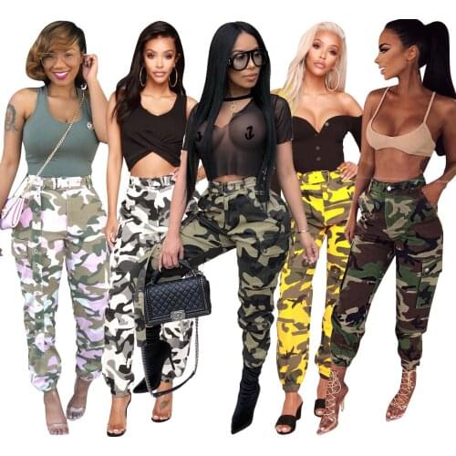Diffyneer Women's Camouflage Pants