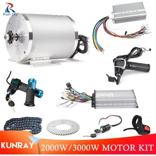 Electric Scooter Motor 2000w 3000w Ebike Conversion Kit 48V/72V BLDC Brushless Motor Controller Throttle
