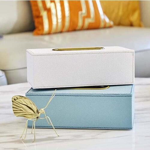 Коробка для салфеток Napkin Boxes Modern And Simple European Type Tea Table Paper Box Pure Color Home Cortex Tissue Storage Case